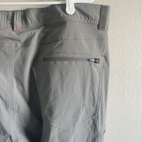 LL Bean Water Resistant Hiking Pants Outdoor Trail Camping Nylon Gray Men 40x30 - Picture 4 of 6